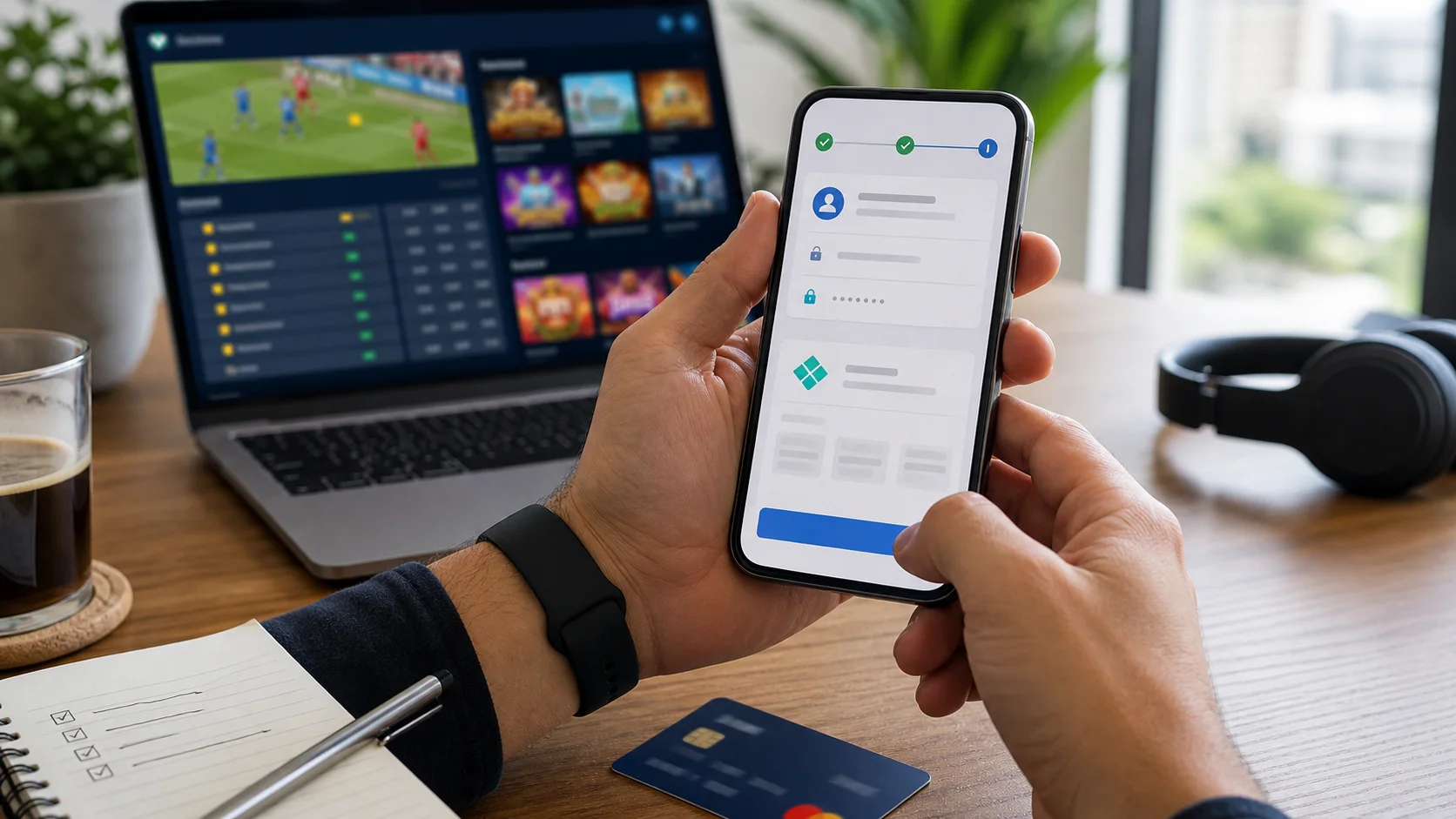 Cadastro e depósito via Pix no celular para começar a usar a plataforma